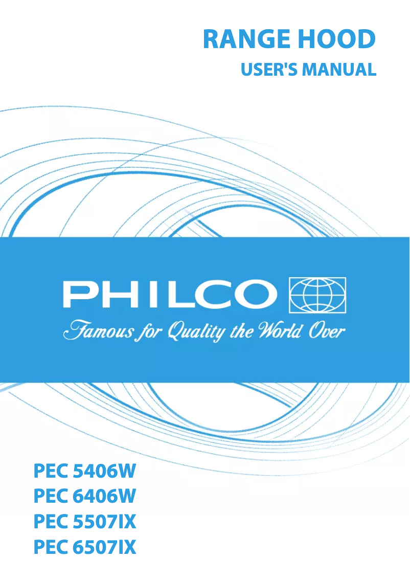 First page image of the manual for PEC 5406 W