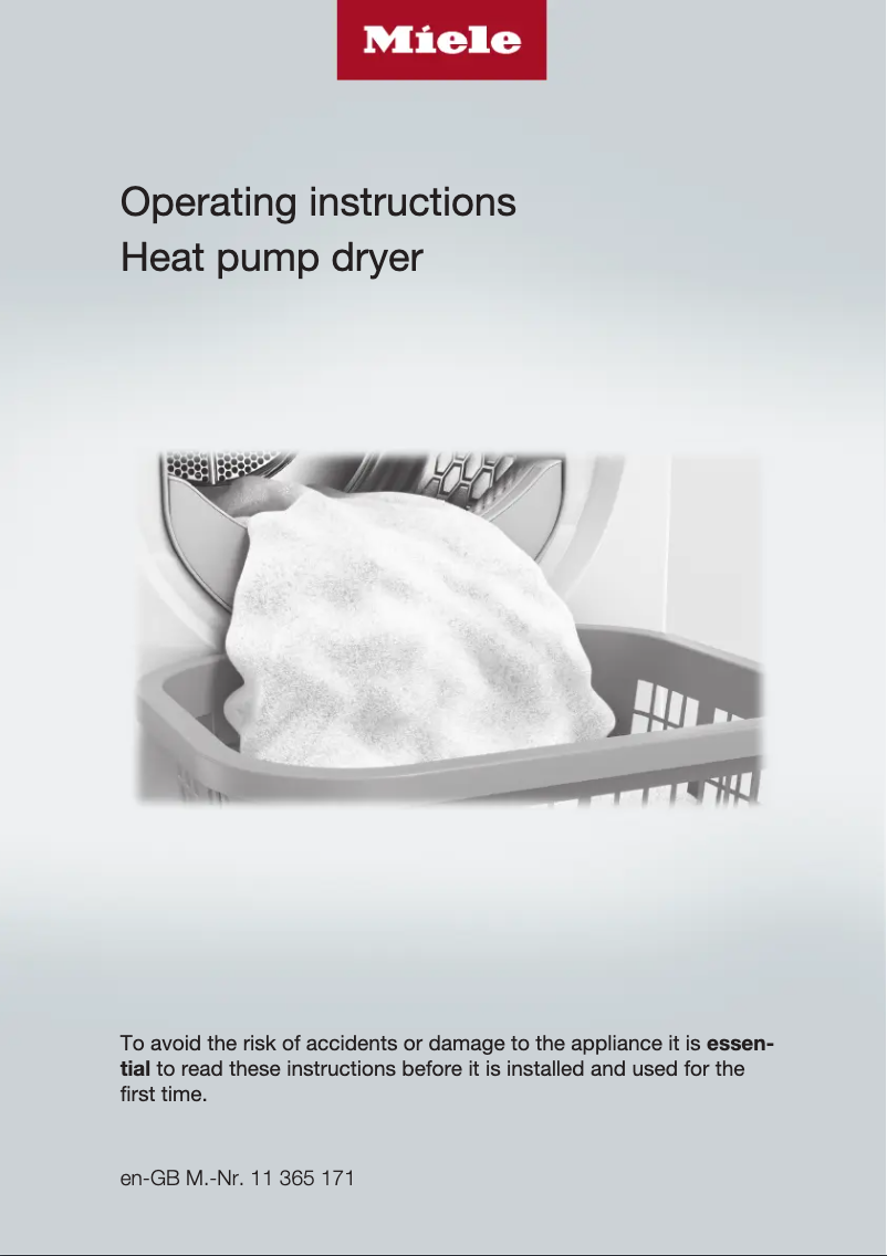 Page 1 of the manual User Manual Miele TEF 645 WP