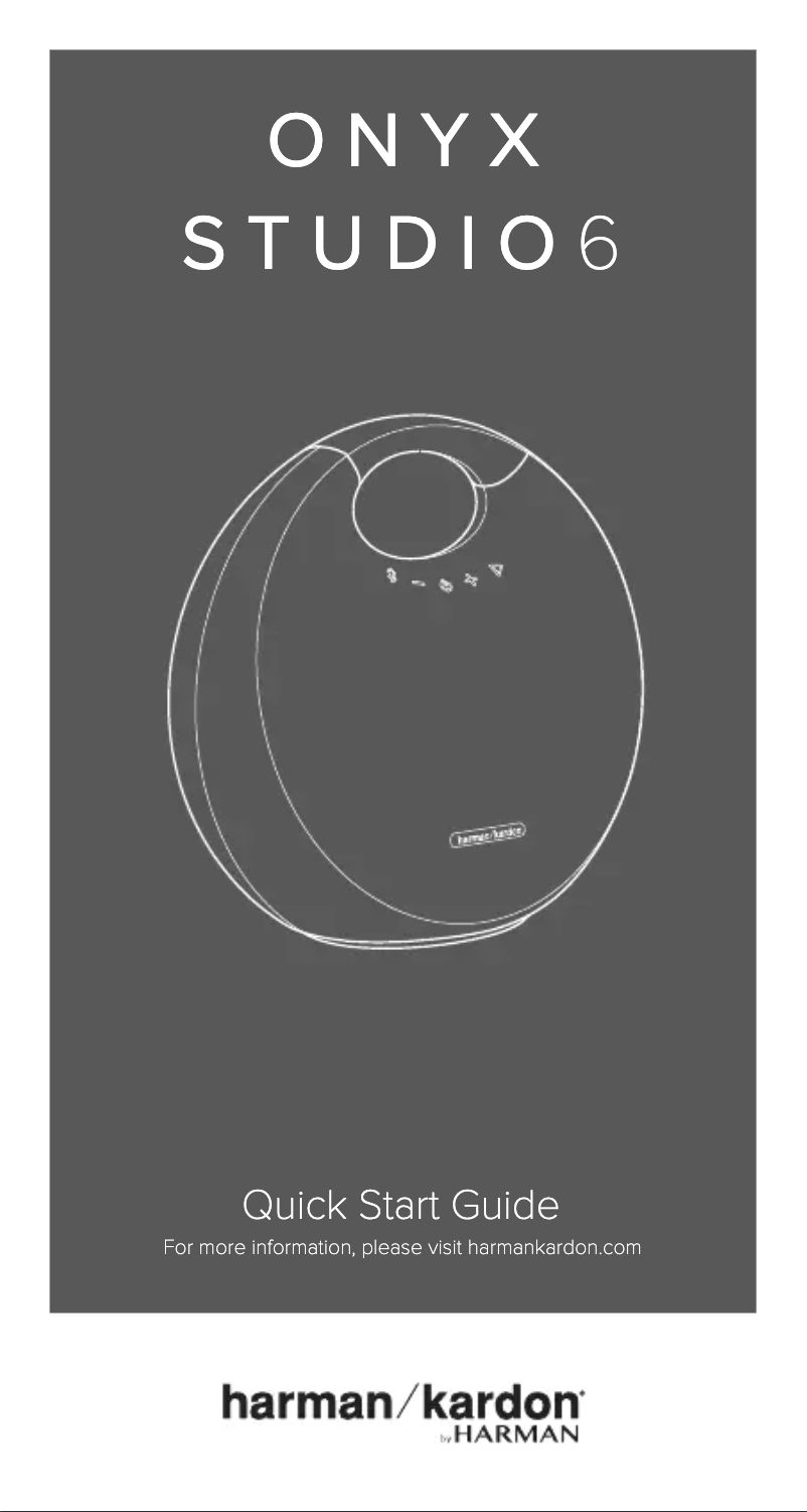 First page image of the manual for Onyx Studio 6