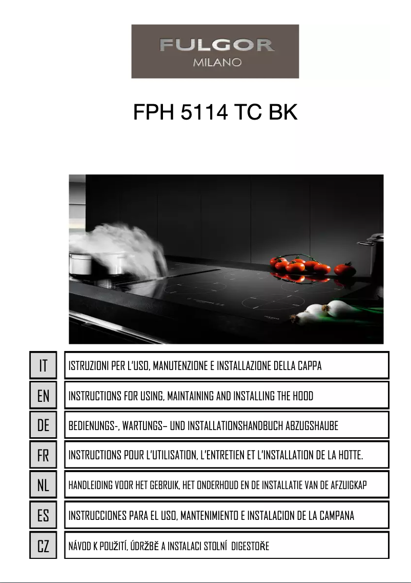 Page 1 of the manual User Manual Fulgor Milano FPH 5114 TC BK