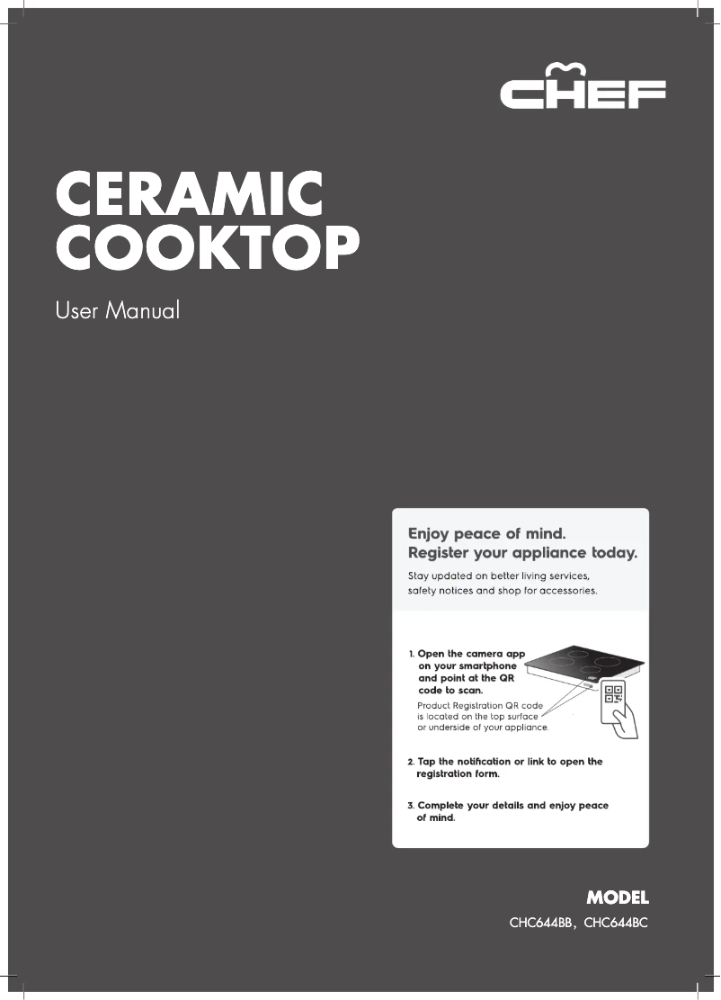 Page 1 of the manual User Manual Chef CHC644BC