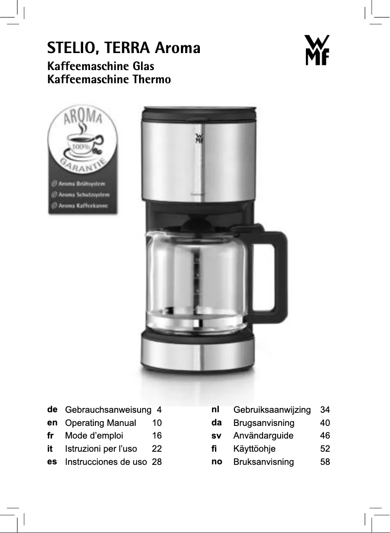 First page image of the manual for Stelio