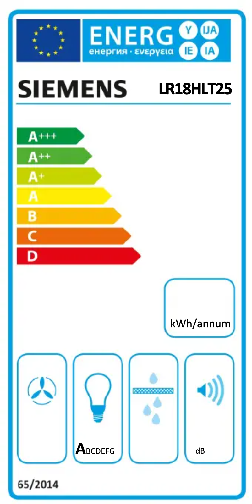 First page image of the manual for LR18HLT25