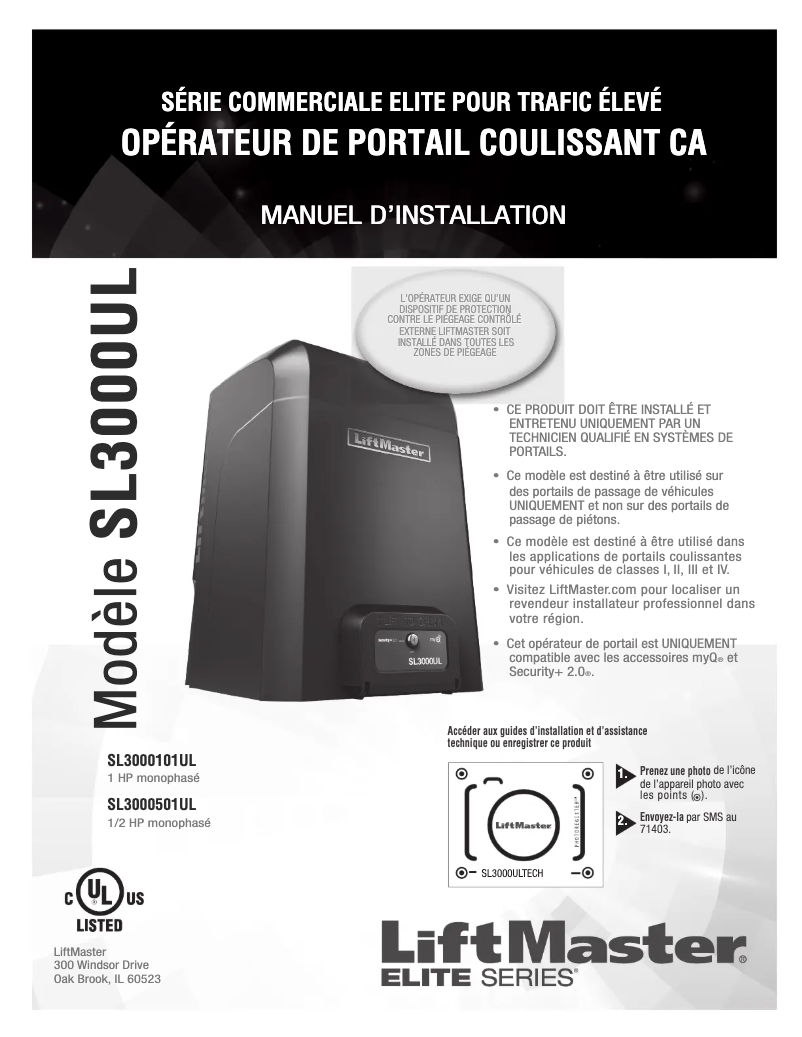 Page 1 of the manual User Manual LiftMaster CSW200UL