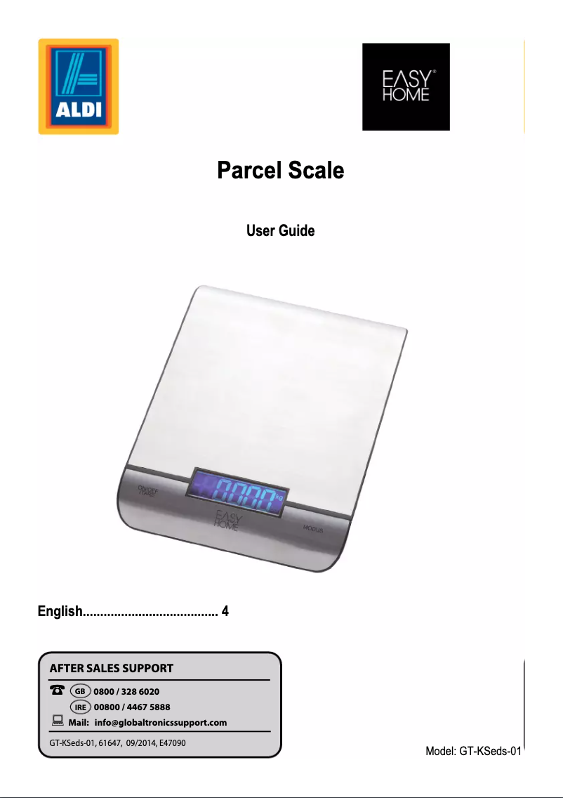 First page image of the manual for GT-KSeds-01