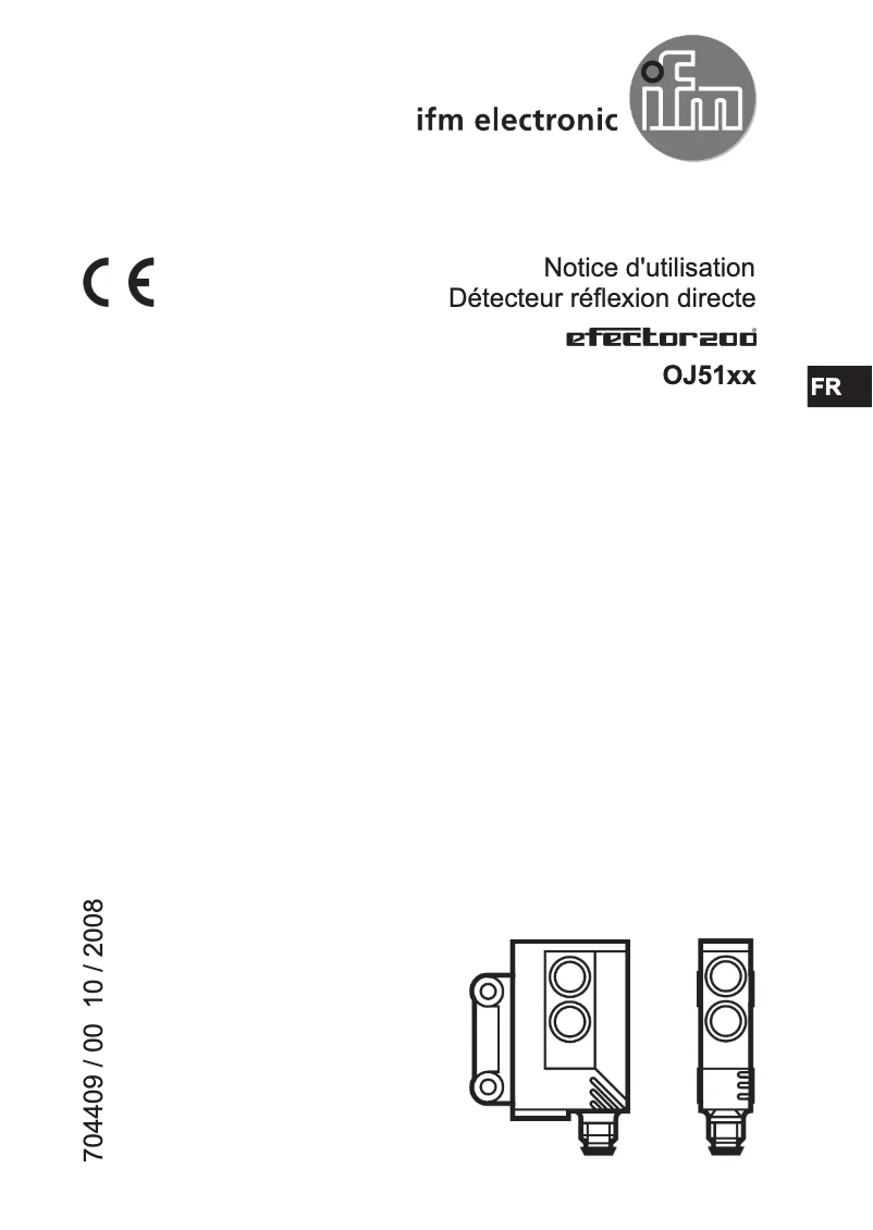 Page 1 of the manual User Manual IFM OJ5122