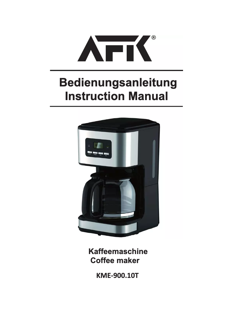 First page image of the manual for KME-900.10T