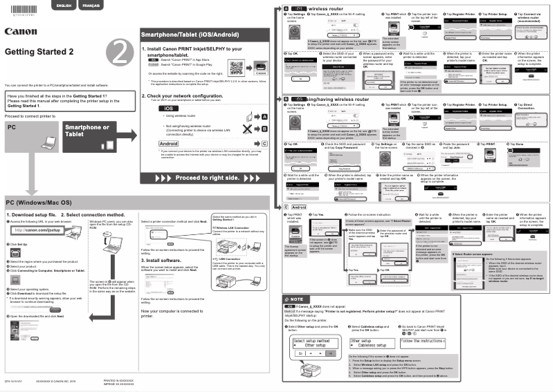 First page image of the manual for Pixma E484