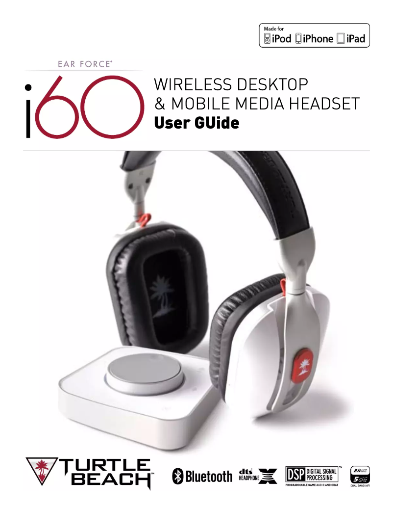 First page image of the manual for Ear Force i60