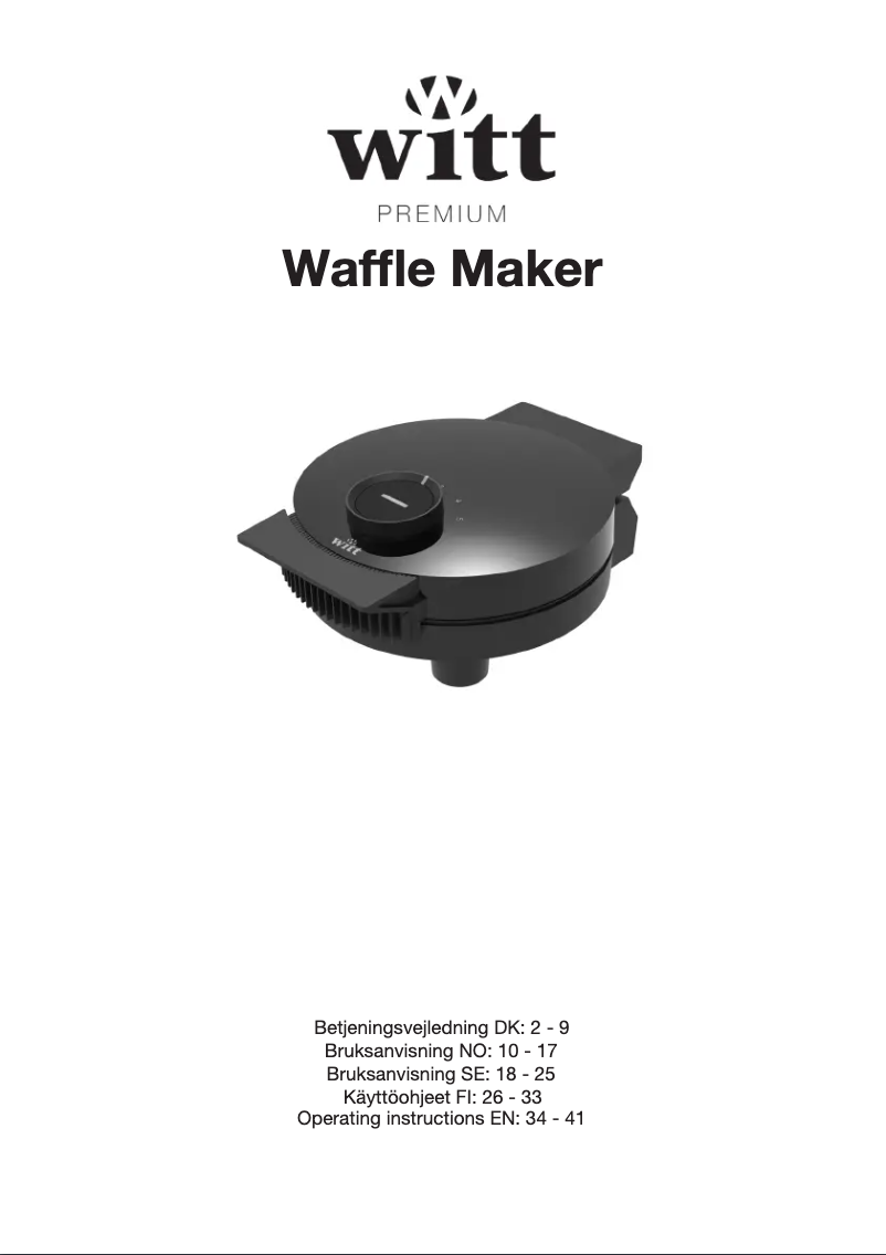 First page image of the manual for WPWMS1000B