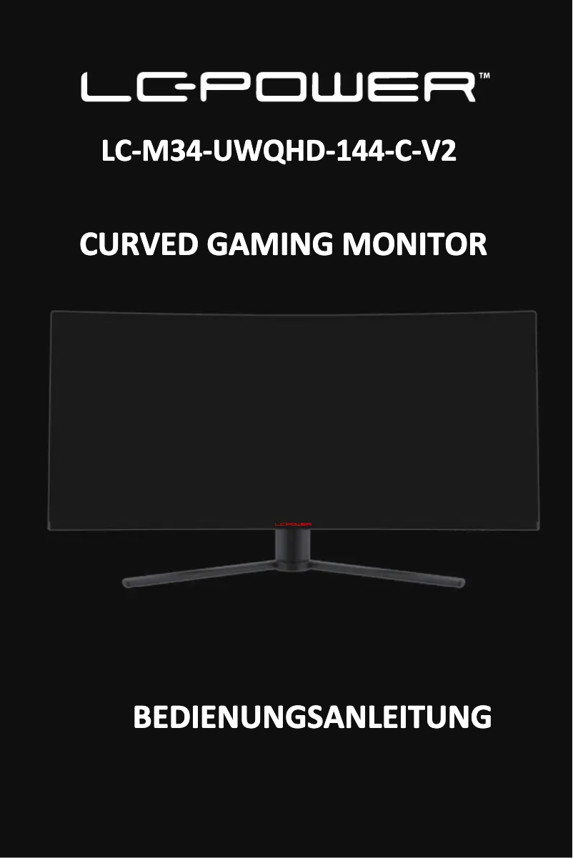 Page 1 of the manual User Manual LC-Power LC-M34-UWQHD-144-C-V2
