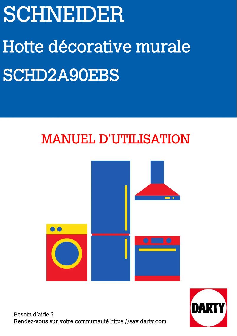 First page image of the manual for SCHD2A90EBS