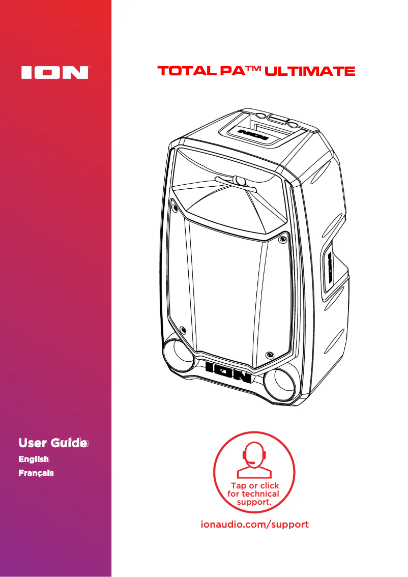 Image de la première page du manuel de l'appareil Total PA