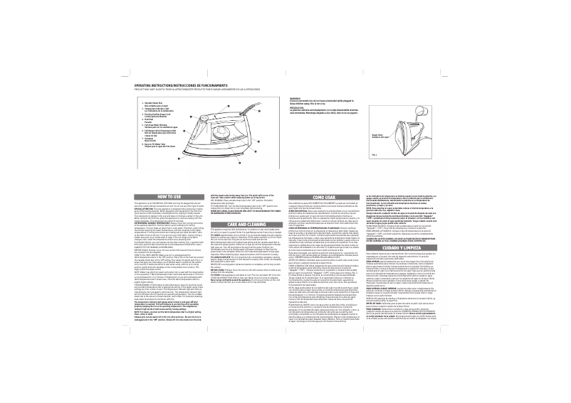 Page 1 of the manual User Manual Windmere FI933