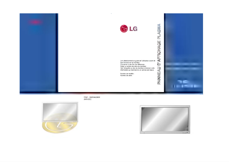 Page 1 of the manual User Manual LG MU-42PZ15