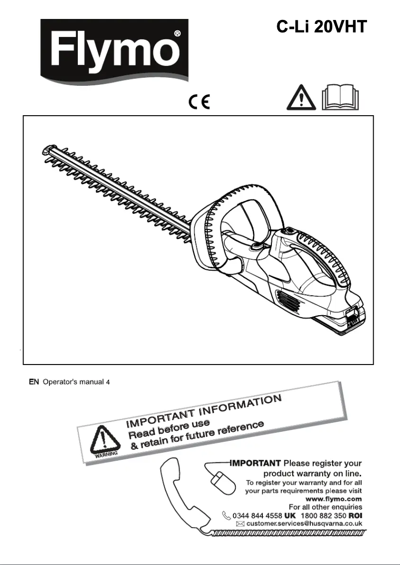 Image de la première page du manuel de l'appareil Ci-Li 20VHT