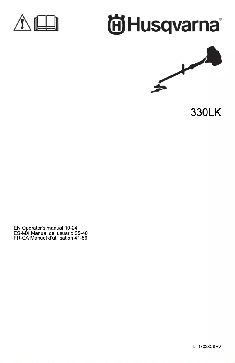 First page image of the manual for 330LK