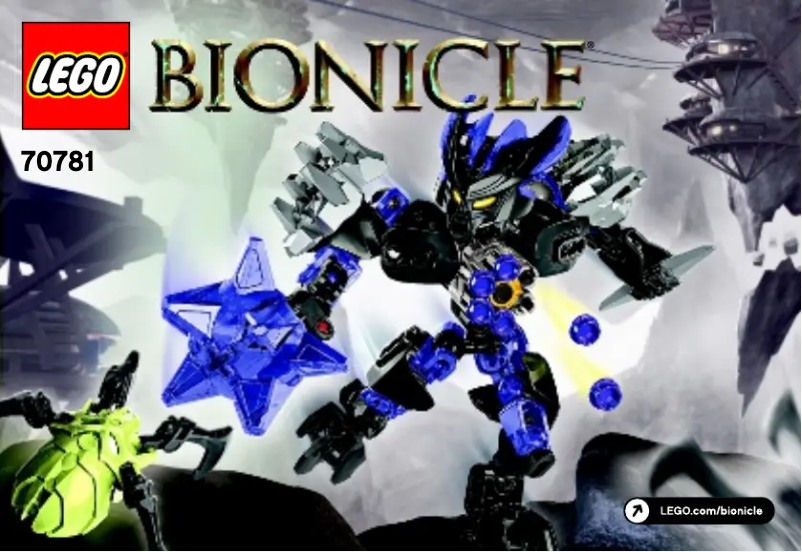 First page image of the manual for Bionicle 70781