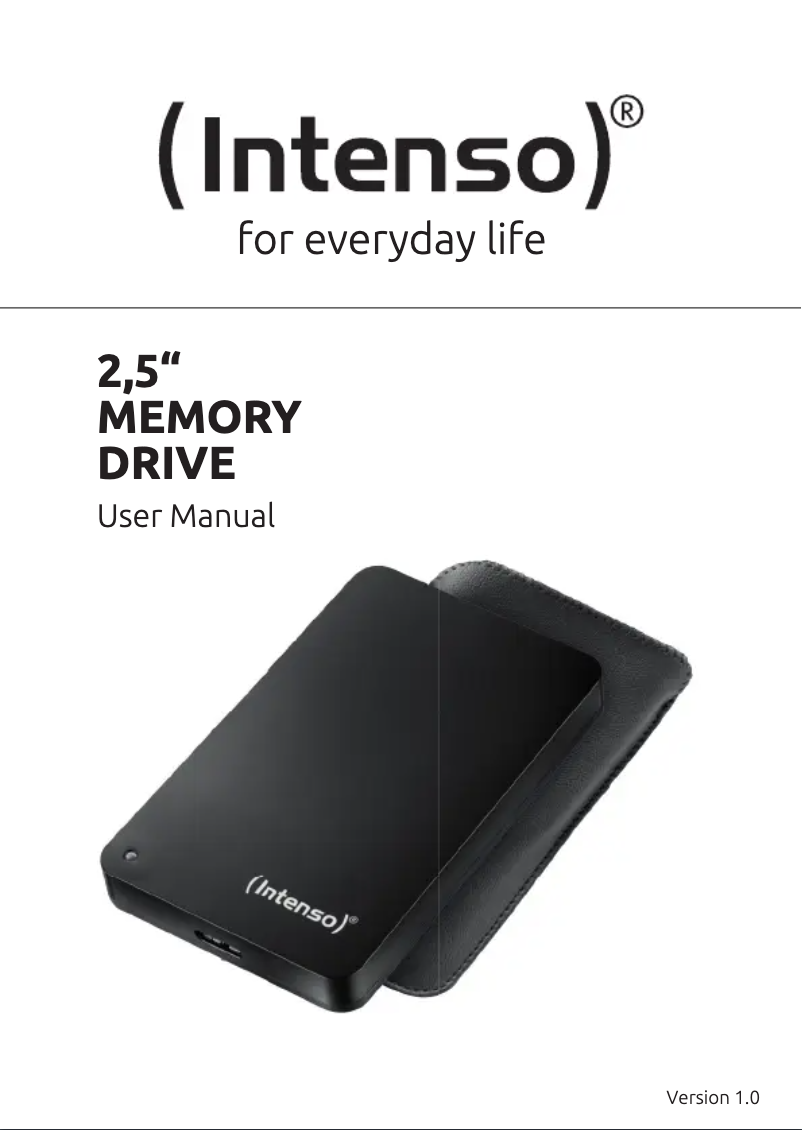 Page 1 of the manual User Manual Intenso Memory Drive