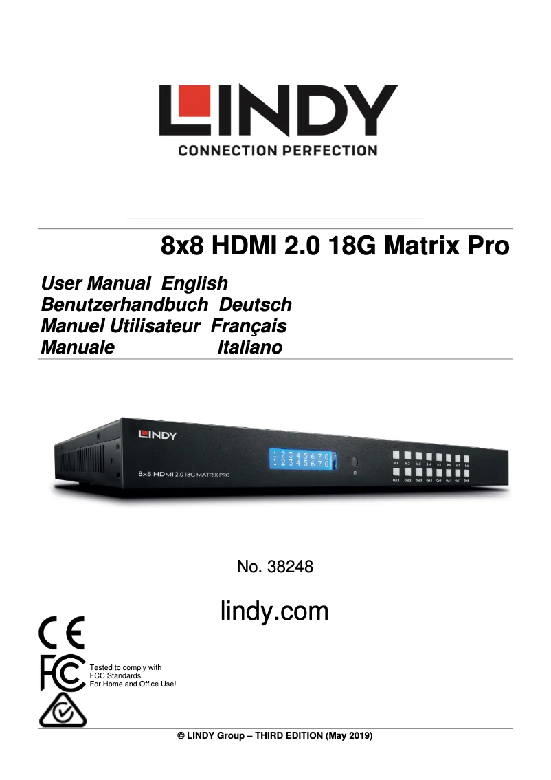 First page image of the manual for 38248