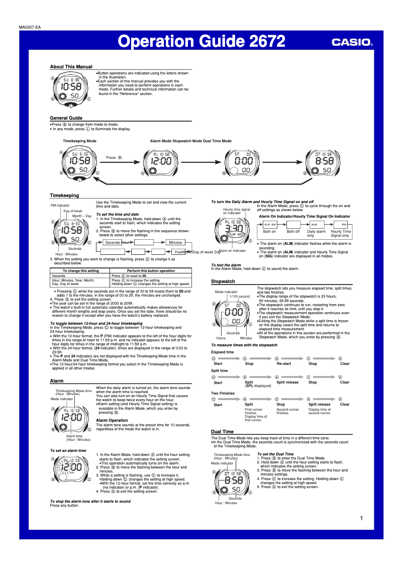 First page image of the manual for Collection LW-200-2AVEF