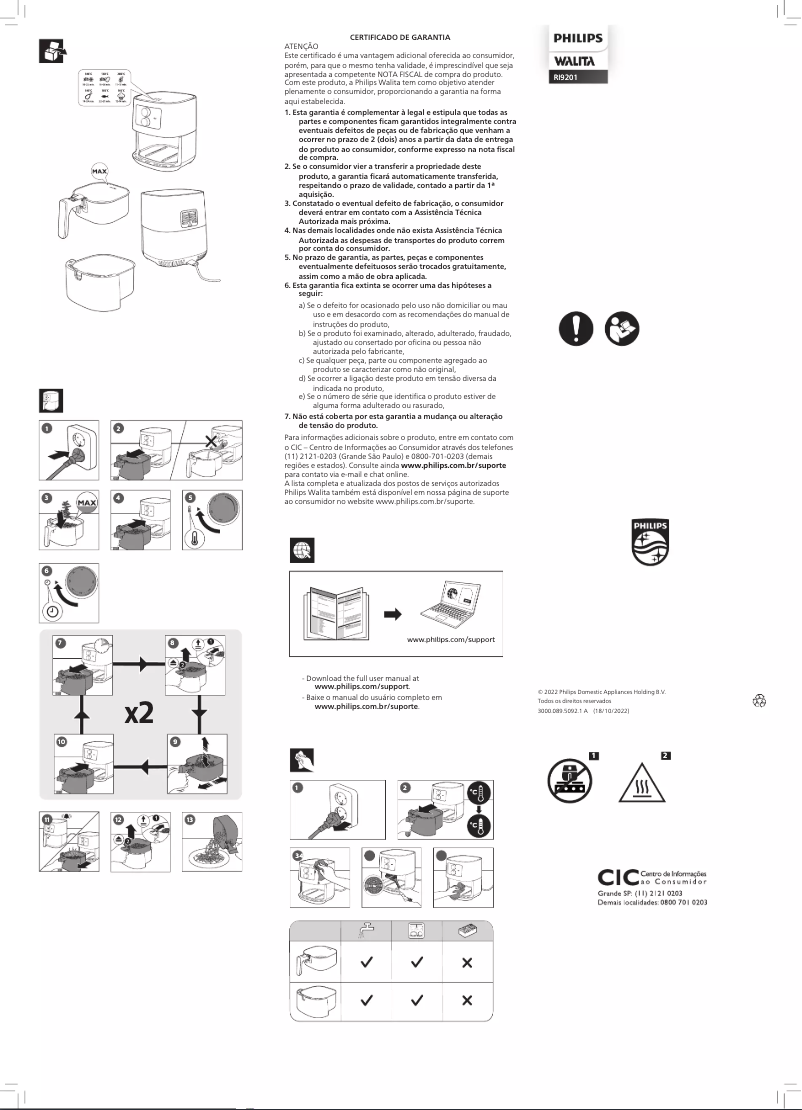 First page image of the manual for Walita RI9201