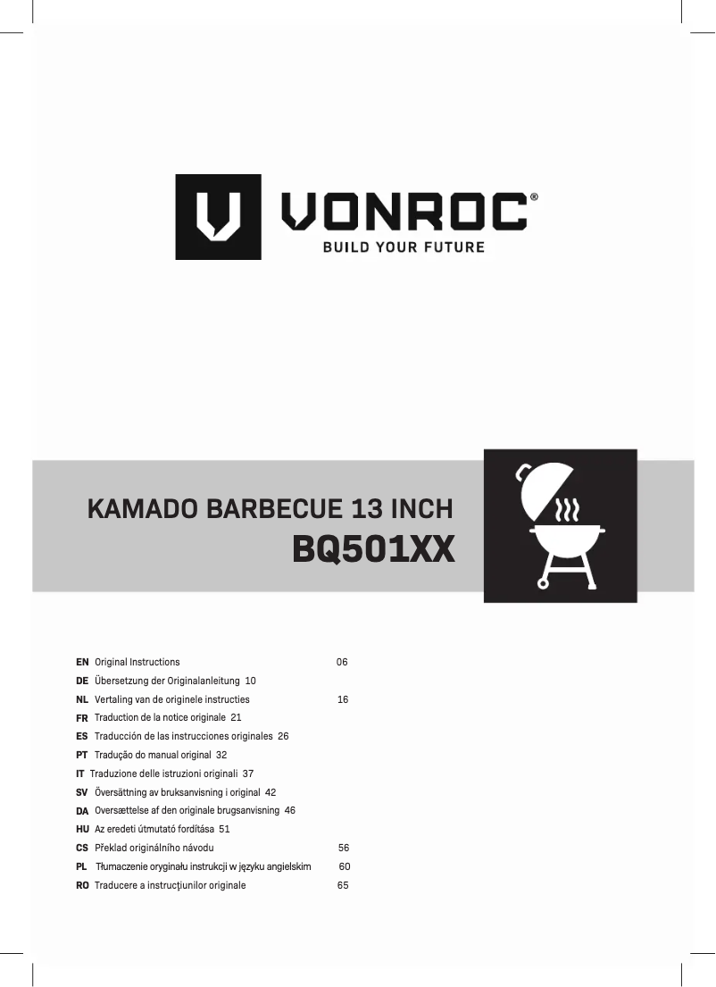 Page 1 of the manual User Manual Vonroc BQ501XX