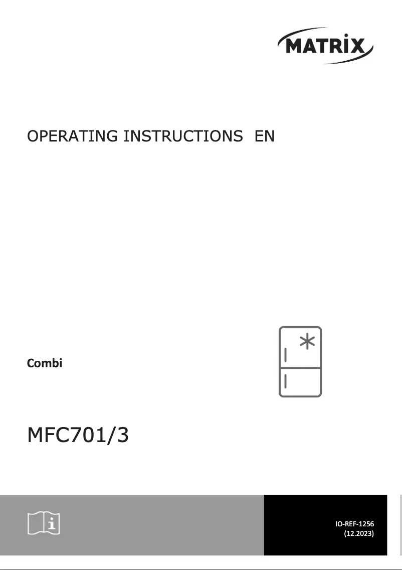 Page 1 of the manual User Manual Matrix MFC701