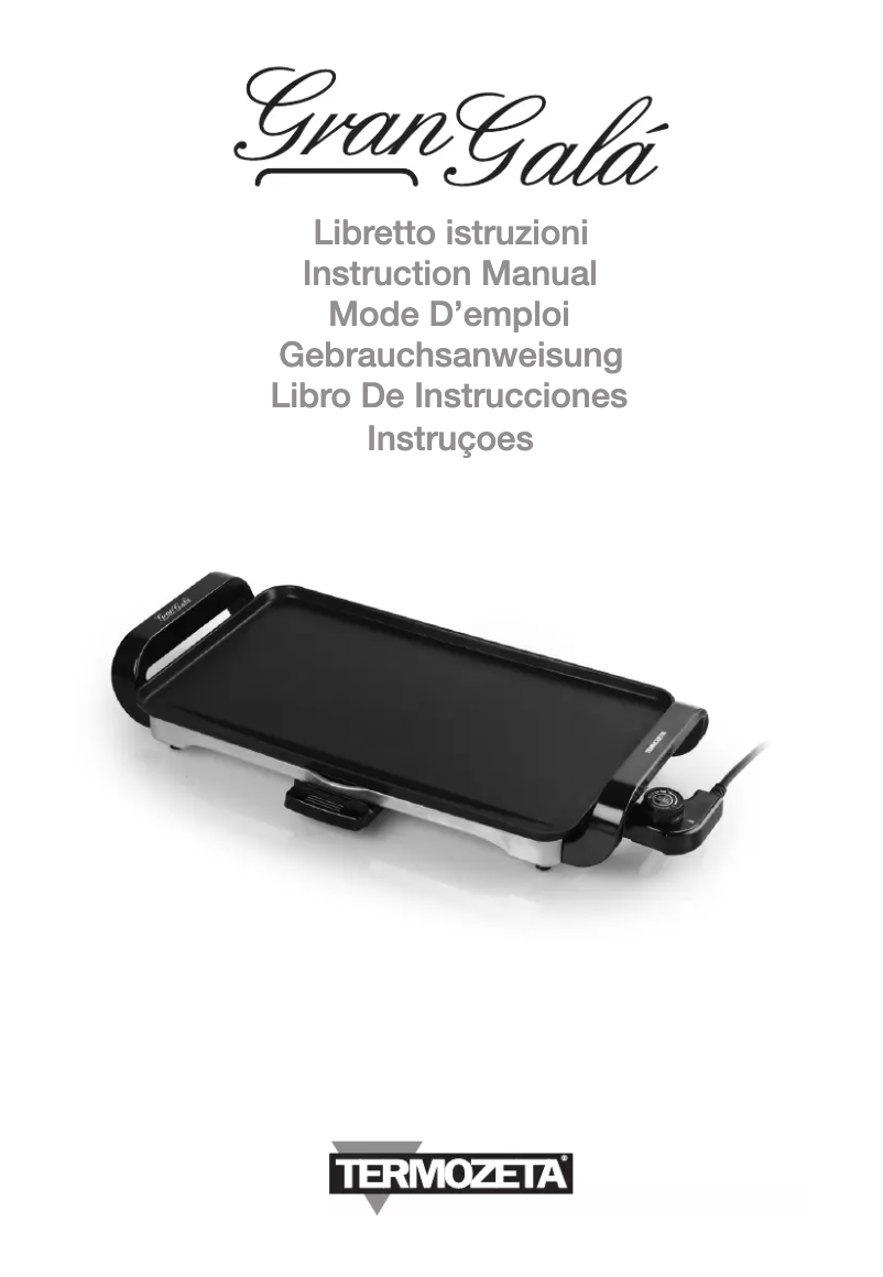 Page 1 of the manual User Manual Termozeta Gran Gala