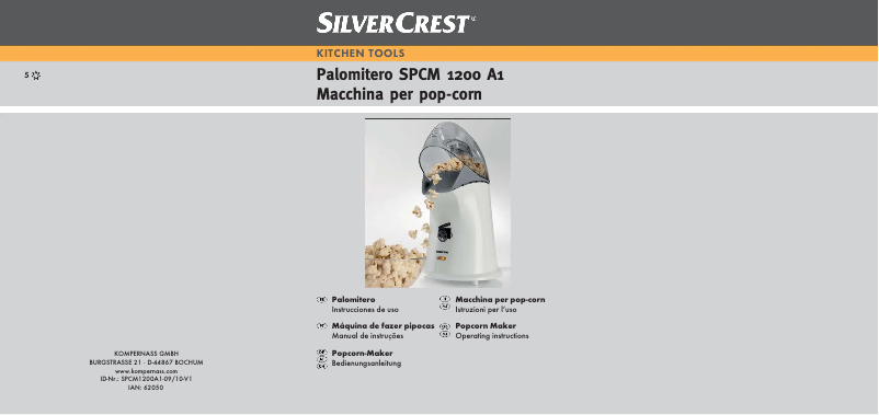 Page 1 of the manual User Manual SilverCrest IAN 62050