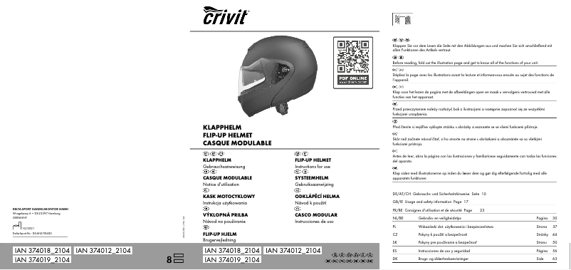 First page image of the manual for IAN 374012