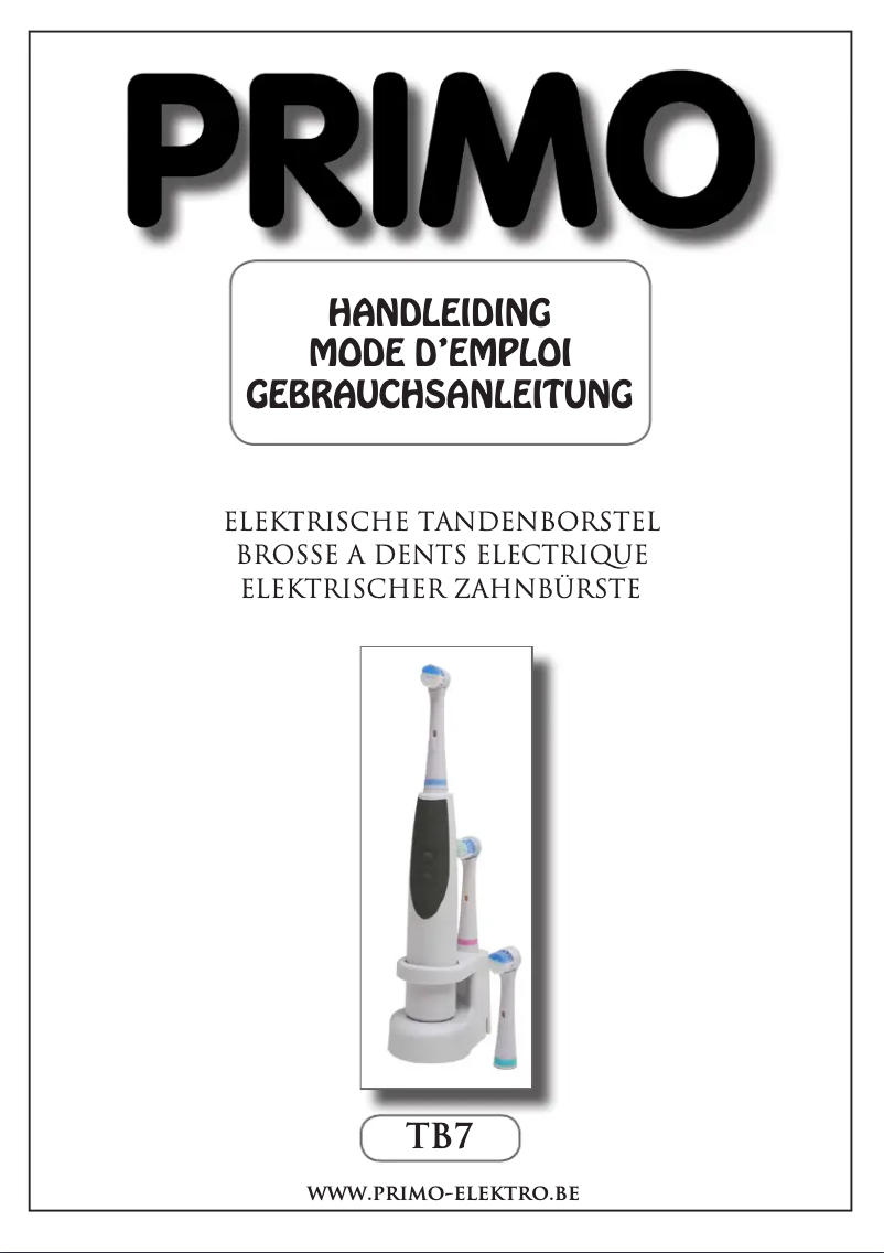 First page image of the manual for TB7