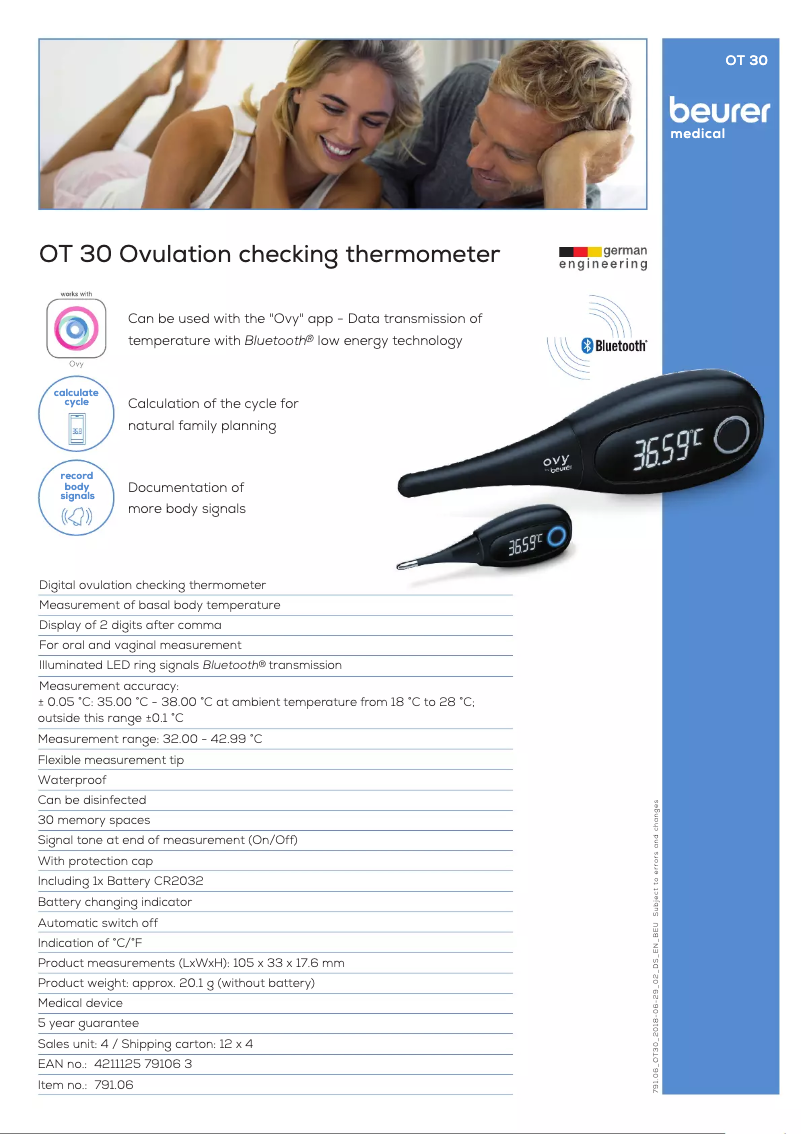 First page image of the manual for OT 30