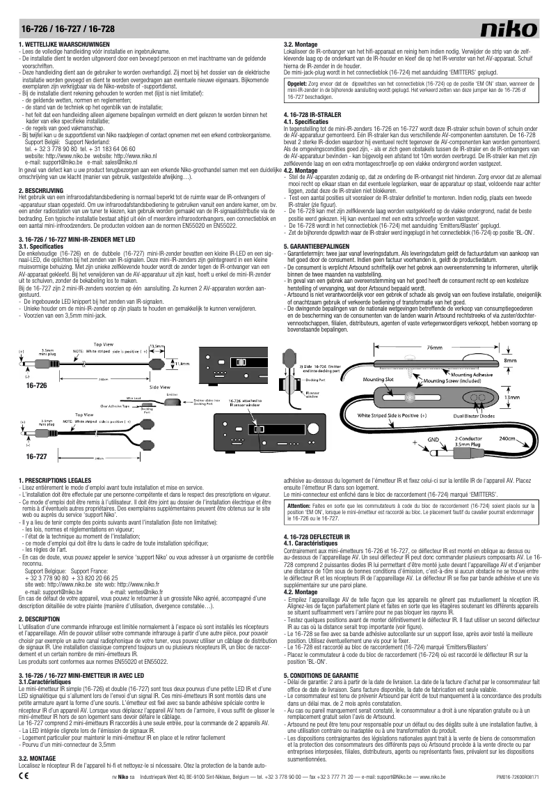 First page image of the manual for 16-728