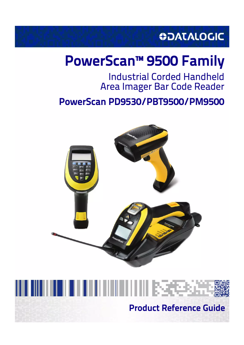 Page 1 of the manual User Manual Datalogic PowerScan PM9500
