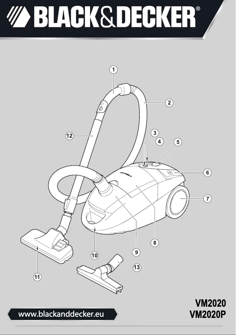 First page image of the manual for VM2020P