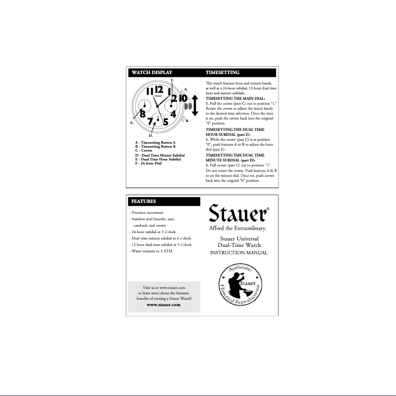 Page 1 of the manual User Manual Stauer 43541