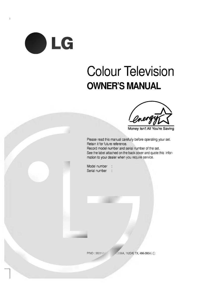 Page 1 of the manual User Manual LG RT-32FZ60RB