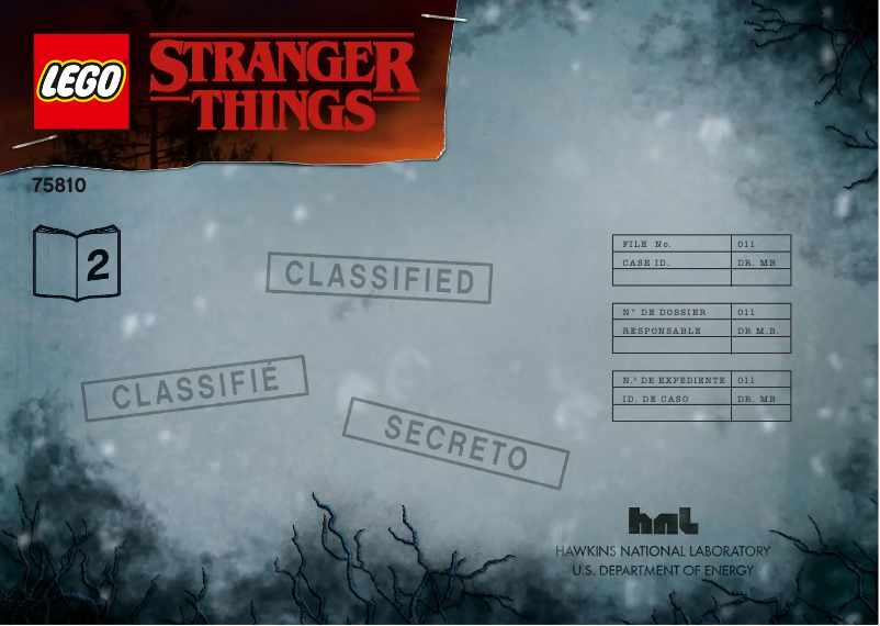 First page image of the manual for Stranger Things 75810