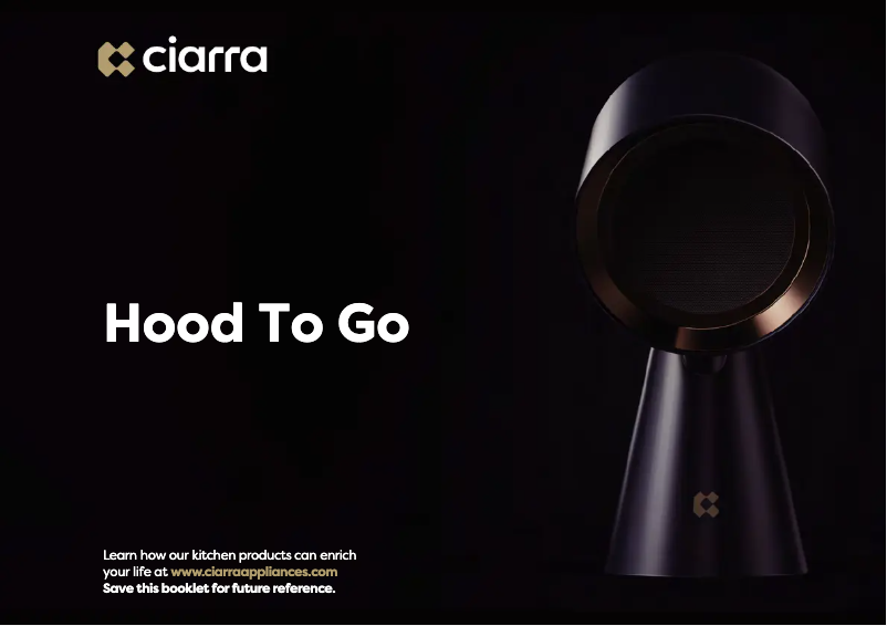 Page 1 of the manual User Manual Ciarra CBPHB01