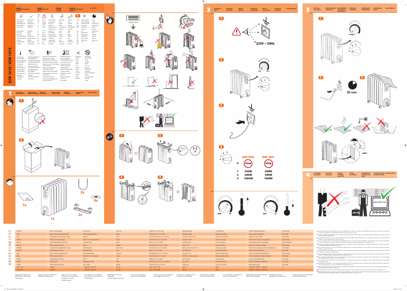 Page 1 of the manual User Manual Zibro EOR 1010