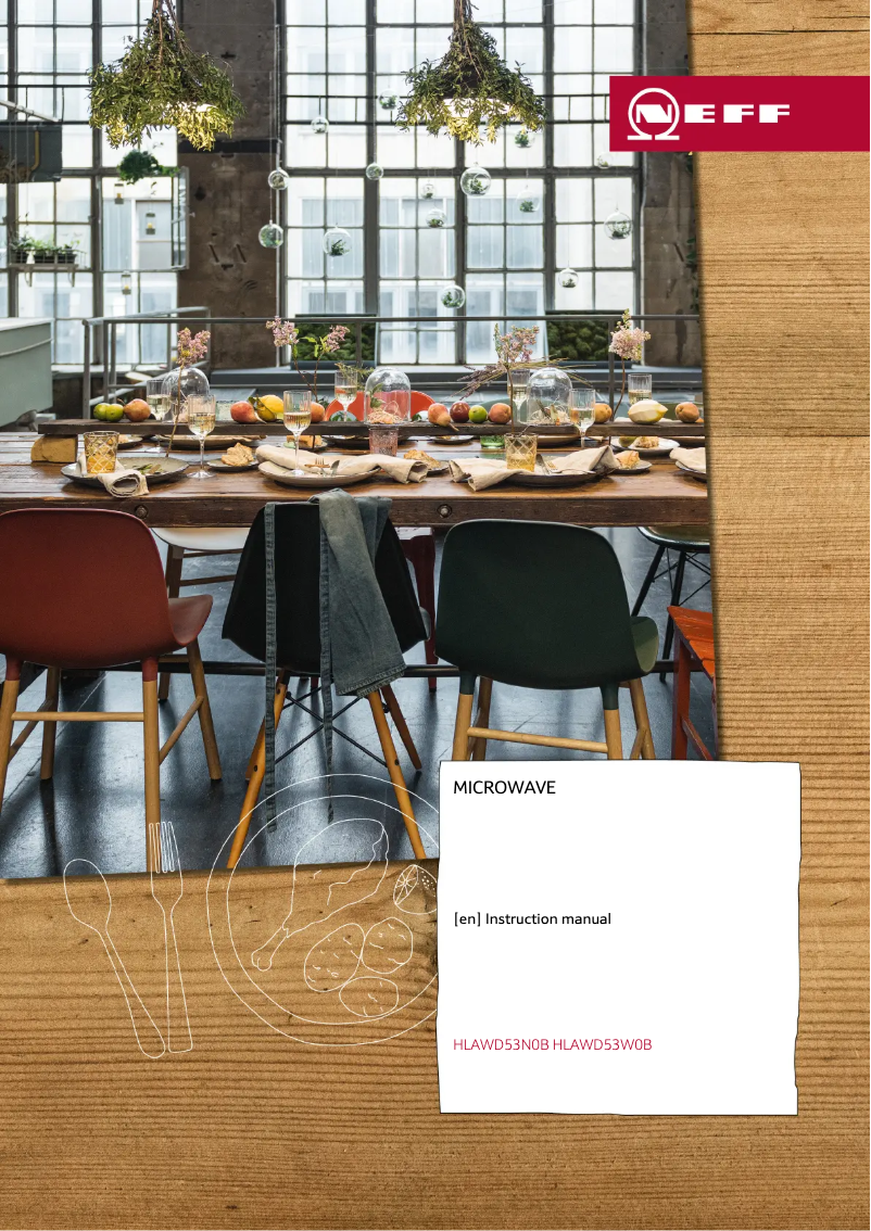 First page image of the manual for HLAWD53W0B