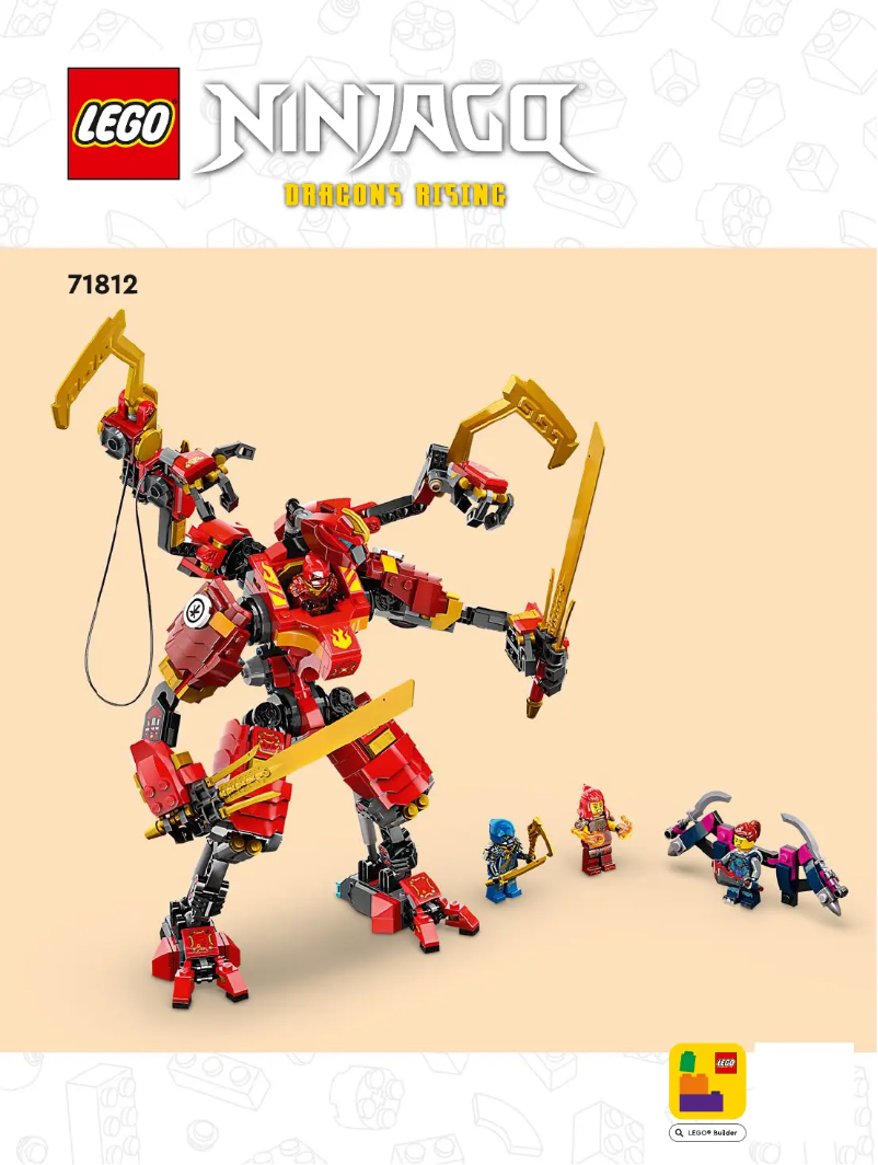 First page image of the manual for Ninjago 71812