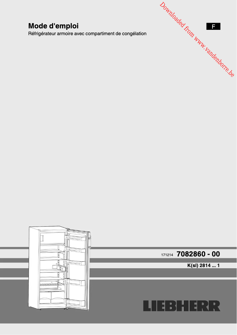 First page image of the manual for KSL 2814-20