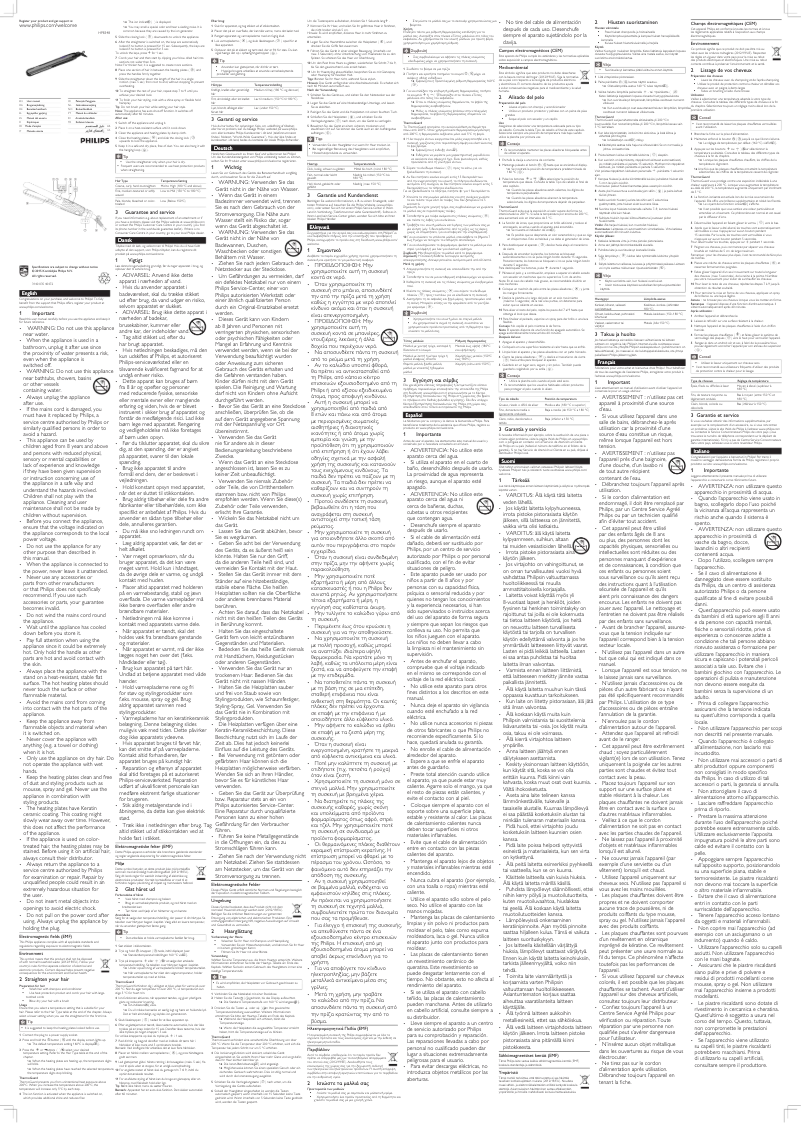 First page image of the manual for KeraShine HP8348