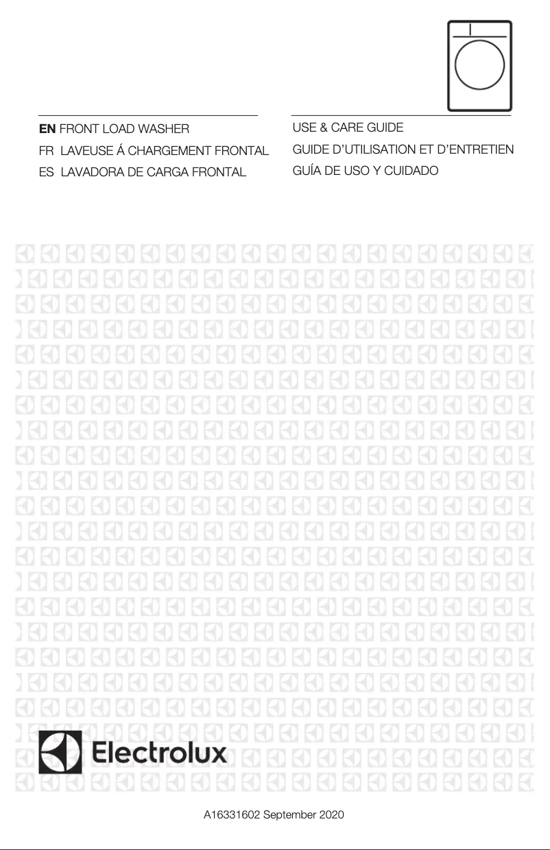 Page 1 of the manual User Manual Electrolux EFLW427UIW