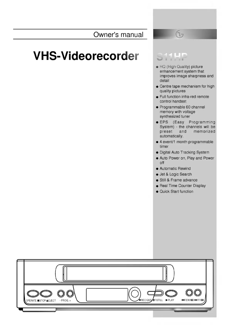 Page 1 of the manual User Manual LG S11HP