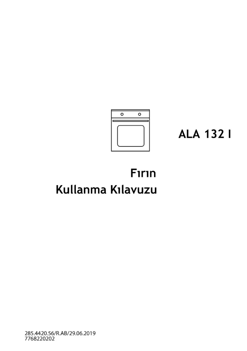 First page image of the manual for ALA 132 I