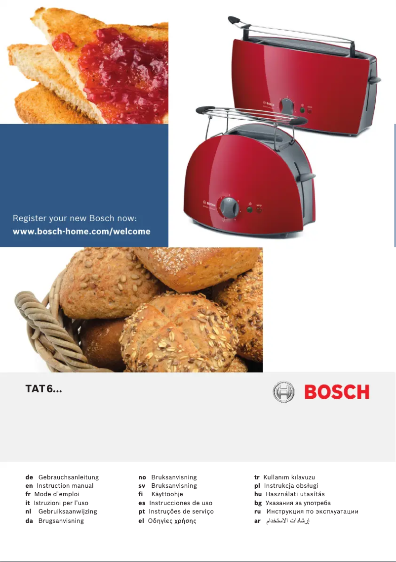 Page 1 of the manual User Manual Bosch TAT6901