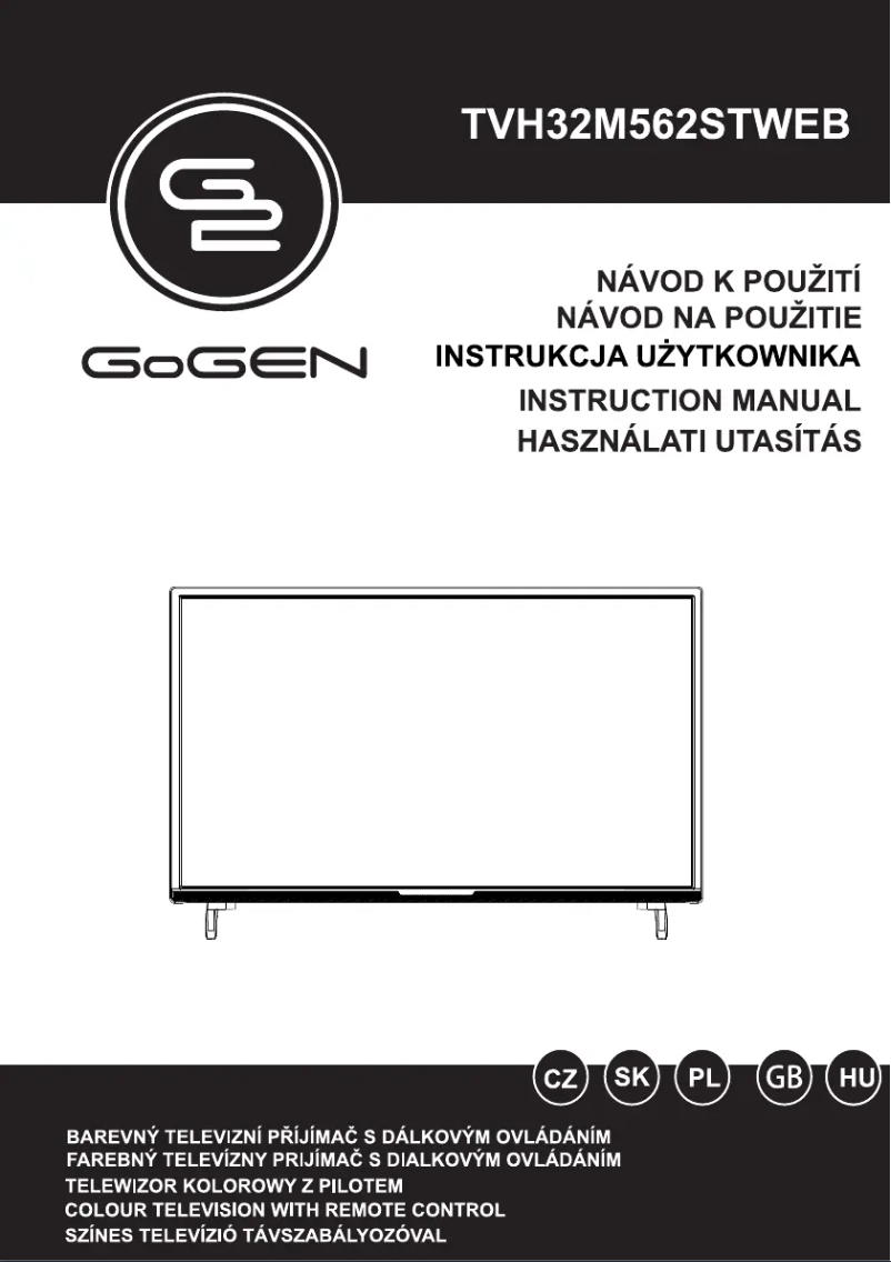 Page 1 of the manual User Manual GoGen TVH32M562STWEB